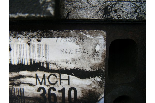 BMW 3 III E46 2 0TD 98 ENGINE POST M47D20 Version European