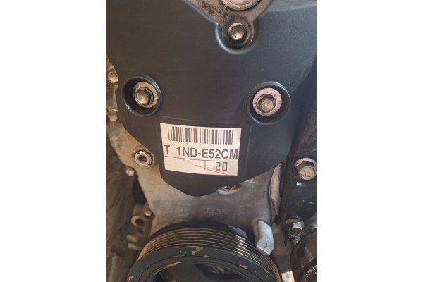 ENGINE TOYOTA YARIS II 06 09 1 4 D4D 1ND 1ND E52CM Catalog number of the part 1ND E52CM