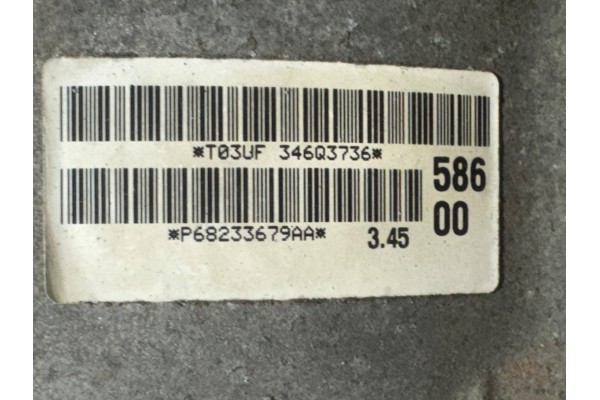 Jeep Grand Cherokee IV WK2 Differential Rear Bridge 3 45 DURANGO Part manufacturer Jeep OE