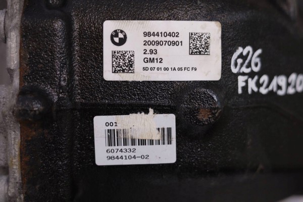 BRIDGE REAR DIFFERENTIAL BMW G22 G26 9844104 7569KM Car type passenger cars