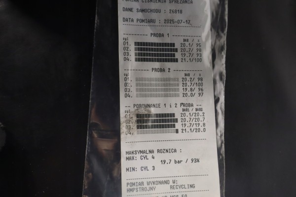ENGINE RENAULT LAGOON III 2 0DCI 149KM M9RN744 TEST Packaging status replacement