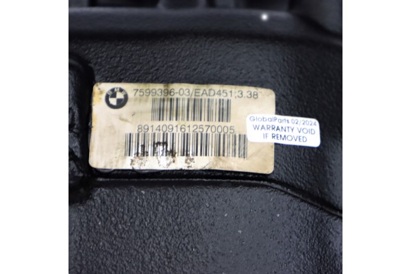 Puente Diferencial Trasero BMW X1 E84 20iX 28iX N20 3,38 7599396