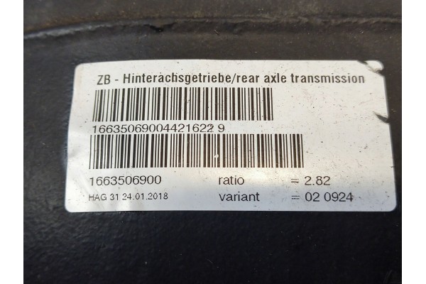 Diferencial Trasero Mercedes-Benz GLE (W166 - C292) A1663506900