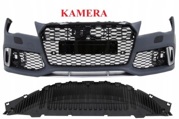 FRONT BUMPER A7 4G 2010 2014r RS7 LOOK CAMERA EmblemS CAMERA