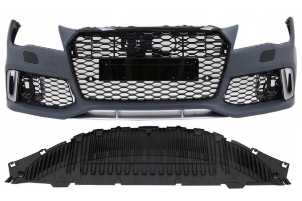Front bumper Audi A7 RS7 LOOK Without camera Complete Emblems 10 14r