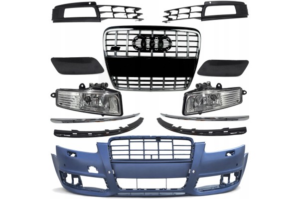 Front bumper BUMPER PLATING AUDI A6 C6 4F FL 08 11R for HQ coating