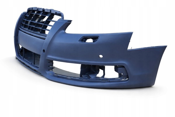 Front bumper BUMPER PLATING AUDI A6 C6 4F FL 08 11R for HQ coating Holes for parking sensors for fog lamps for tow hooks
