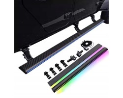 JEEP WRANGLER JK 4 DOORS 2007 2017 THRESHOLD THRESHOLDS ELECTRIC STEPS WITH LED SET