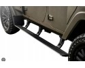 JEEP WRANGLER JK 4 DOORS 2007 2017 THRESHOLD THRESHOLDS ELECTRIC STEPS WITH LED SET Color black