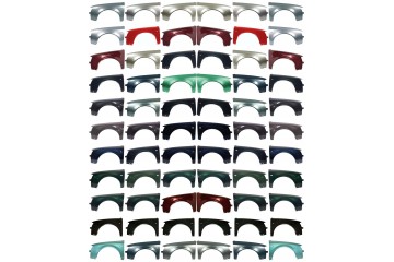 LE PR mudguards for Audi A6C5 97 05 GALVANIZED LY7W Installation side front left