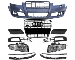 Cubierta de Parachoques Delantero para Audi A6 C6 4F FL 2008-2011 - Pintable, Alta Calidad