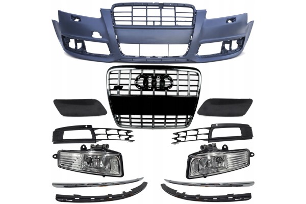 Front bumper DUMMY BUMPER AUDI A6 C6 4F FL 08 11R for HQ painting