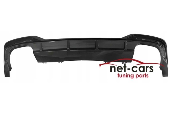 DIFFUSER SPOILER AUDI A5 B9 F5 LIFT 20 BLACK SLINE WITHOUT EXHAUST TIPS Color black