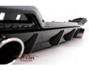 DIFFUSER SPOILER AUDI A5 B9 F5 LIFT 20 BLACK SLINE WITHOUT EXHAUST TIPS Installation side rear