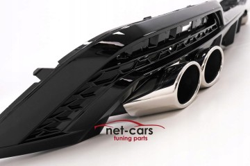 DIFFUSER SPOILER AUDI A5 B9 F5 LIFT 20 BLACK SLINE WITHOUT EXHAUST TIPS Car type passenger cars