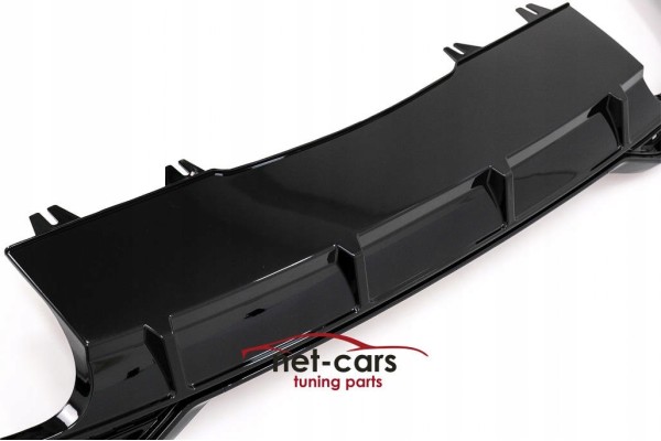 DIFFUSER SPOILER AUDI A5 B9 F5 LIFT 20 BLACK SLINE WITHOUT EXHAUST TIPS Surface painted