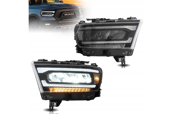 FRONT LAMP DODGE RAM 1500 2019 2023 HEADLIGHTS HOMOLOGATION EU