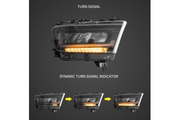 FRONT LAMP DODGE RAM 1500 2019 2023 HEADLIGHTS HOMOLOGATION EU Part manufacturer VLAND