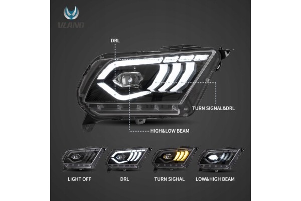 FORD MUSTANG 2010 2014 LAMP EUROPE SET LEFT RIGHT LED VLAND Car type 4x4 SUV passenger cars