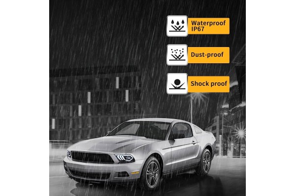 Faros LED Vland Negros para Ford Mustang 2010-2014 Izquierdo y Derecho