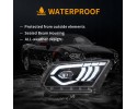 Faros LED Vland Negros para Ford Mustang 2010-2014 Izquierdo y Derecho