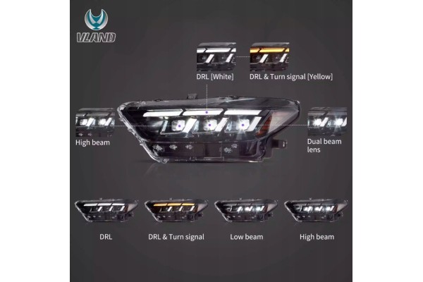 FORD MUSTANG 2015 2017 LAMP FULL LED LEFT RIGHT VLAND EU STYLE S650 Catalog number of the part YAA MST 2080A