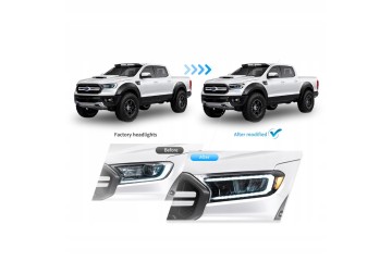 Full Led Ford Ranger Headlights Ford Ranger T6 2016 2023 Part manufacturer VLAND