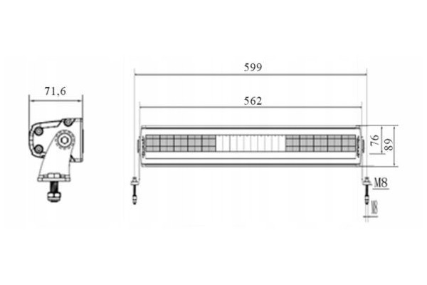 WORKING PANEL SIBERIA DR LED BAR 22 16000Lm Catalog number of the part 809181