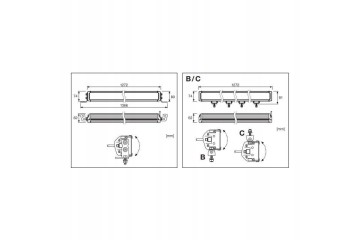 Svetlomet dalkovy LED OSRAM VX1250 CB DR SM Color temperature 6000 K