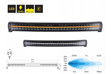 Halogen lamp STRANDS DRC 32 LED BAR 24000lm 300W Part manufacturer Strands