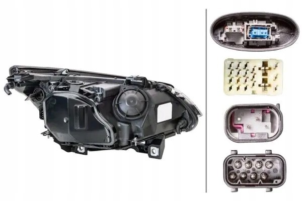 HEADLAMP LAMP LEFT BI XENON Packaging status original