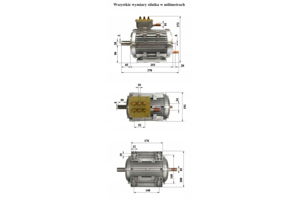 Electric motor 100kW boat yacht motorboat car quad buggy Car type passenger cars