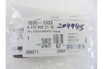 A2760522116 KIT DISTRIBUCION MERCEDES-BENZ CLASE C (BM 204) COUPE C 350 CGI BlueEfficiency (204.357) A2760522116 204945 MERCEDES