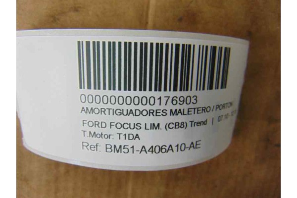 BM51-A406A10-AE AMORTIGUADORES MALETERO / PORTON FORD FOCUS BERLINA (CB8) Trend 2012 BM51-A406A10-AE 176903 FORD - 3
