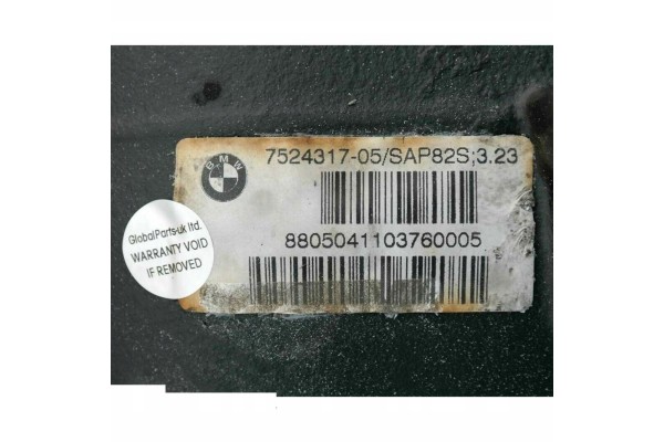 BMW E87 E90 118i 318i N46 323i Dyfer Bridge Rear 3 23 7524317 Part manufacturer BMW OE
