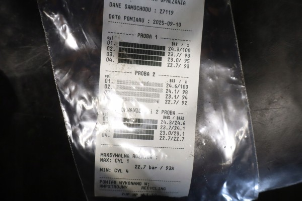 ENGINE FORD TOURNEO CONNECT II LIFT 1 5TDCI 100KM XXCA TEST Packaging status replacement