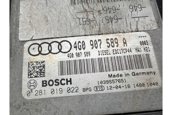 Centralita Motor AUDI A6 A7 C7 4G 3.0 TDI 313 KM 4G0907589A 0281019022