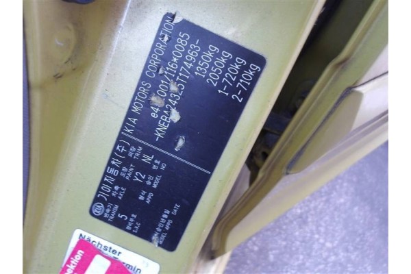 ENGINE KIA PICANTO AND 1 1 G4HG COMPLETE FILM Part manufacturer Kia OE