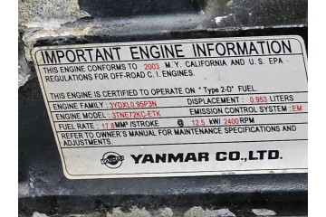 COMPLETE ENGINE TK3 95A YANMAR RENAULT PREMIUM 320 Engine type diesel