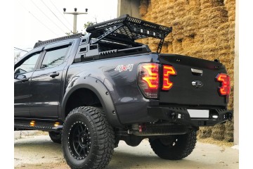 Parachoques trasero estilo Combat para Ford Ranger 4x4 2012-2022