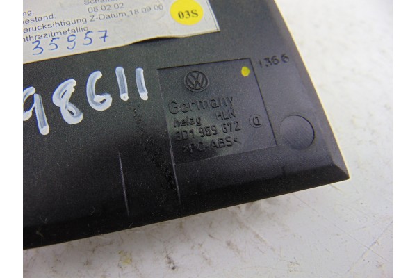 3D1959672 INTERRUPTOR VOLKSWAGEN PHAETON (3D3/3D7) TDI V6 4Motion (5 asientos) 2007 3D1959672 198611 VOLKSWAGEN - 2