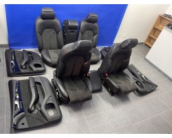 AUDI A8 D4 ARMCHAIRS COUCH LEATHER BLACK ALCANTARA