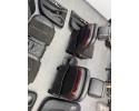 Sofá de asientos Audi A8 D4 cuero negro y Alcántara