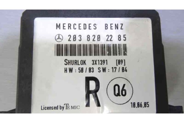2038202285 CENTRALITA CIERRE MERCEDES-BENZ CLASE C (BM 203) BERLINA * 2005 2038202285 161886 MERCEDES-BENZ - 2