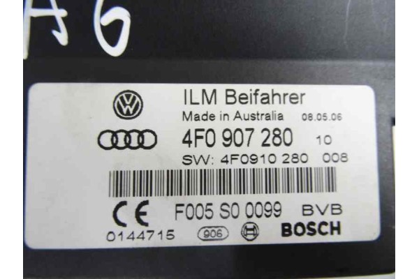 4F0907280 MODULO ELECTRONICO AUDI A6 AVANT (4F5) 2.7 TDI 2005 4F0907280 167891 AUDI - 2