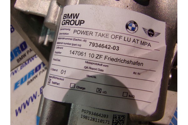 Reductor de engranaje de distribución BMW F39 F40 F44 7934642