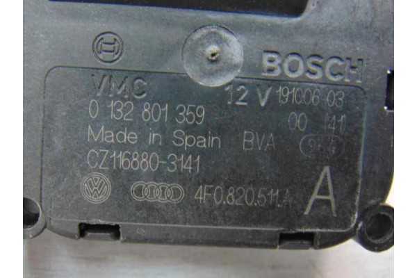 4F0820511A  MOTOR APERTURA TRAMPILLAS CLIMATIZADOR AUDI A6 BERLINA (4F2) 2.7 TDI 4F0820511A 183761 AUDI - 3