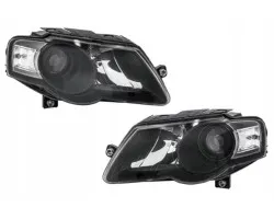Kit de Faros Hella Black Design OE para VW Passat B6