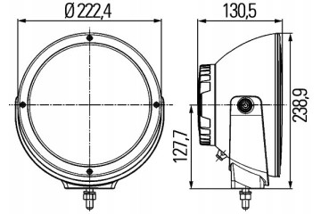 HELLA LUMINATOR FULL LED CHROME RING HEADLAMP EAN GTIN 4082300692877