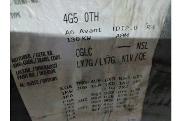 Motor AUDI A6 C7 2.0 TDI CGLC